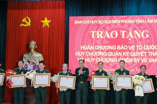 Bộ đội Biên phòng tỉnh Lâm Đồng đón nhận nhiều phần thưởng cao quý