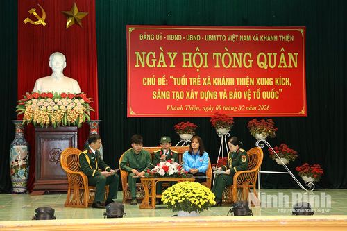 Xã Khánh Thiện tổ chức 'Ngày hội tòng quân' năm 2026