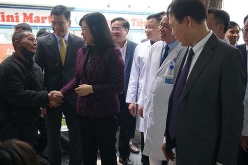Bộ trưởng Bộ Y tế thăm, làm việc và chúc Tết cán bộ ngành y Hải Phòng