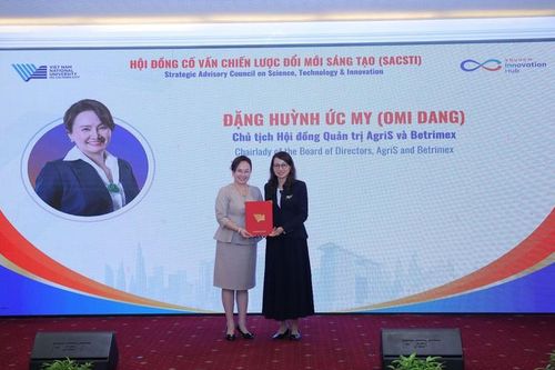 Chủ tịch AgriS Đặng Huỳnh Ức My tham gia Hội đồng Cố vấn Chiến lược Đổi mới sáng tạo Đại học Quốc gia TPHCM