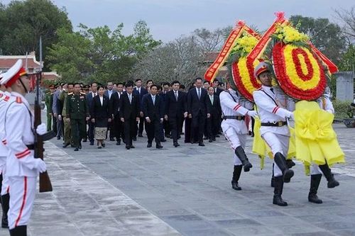Đoàn đại biểu tỉnh Hủa Phăn thăm, chúc Tết tỉnh Thanh Hóa