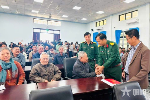 Ấm áp 'Tết sum vầy - Xuân thắm tình quân dân' nơi biên cương Quảng Trực