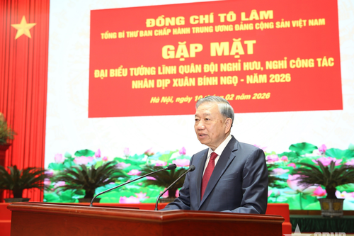 Phát biểu của Tổng Bí thư Tô Lâm tại gặp mặt đại biểu tướng lĩnh Quân đội nghỉ hưu, nghỉ công tác