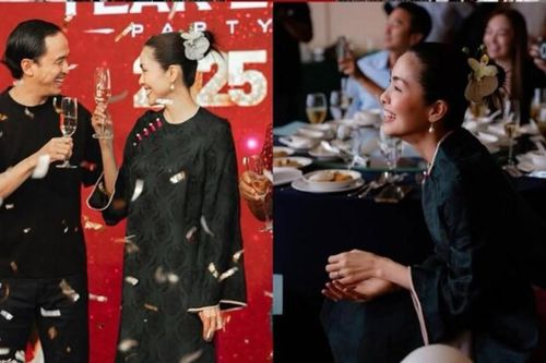 Tăng Thanh Hà và Louis Nguyễn gây sốt với khoảnh khắc tình tứ trong tiệc tất niên 2025