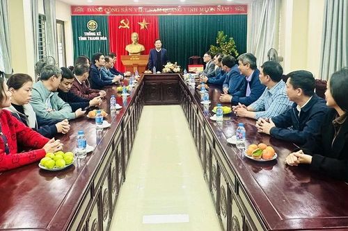 Phó Chủ tịch HĐND tỉnh Nguyễn Quang Hải thăm, chúc Tết một số đơn vị ngành tài chính - ngân hàng