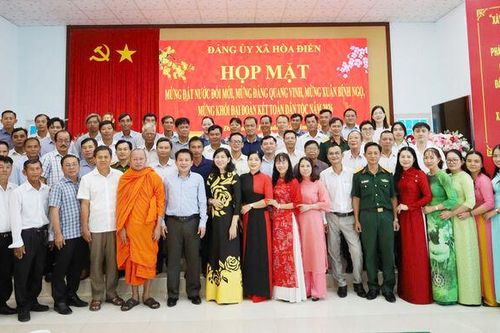 Xã Hòa Điền họp mặt mừng Đảng, mừng Xuân Bính Ngọ 2026