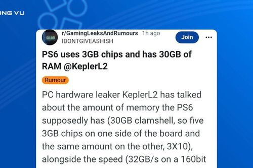 Rò rỉ cấu hình Sony PlayStation 6: Trang bị 30GB RAM GDDR7 và lộ diện mức giá mới