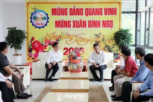 Hội Doanh nhân trẻ Đồng Nai chúc Tết Tỉnh ủy, HĐND, UBND, Ủy ban MTTQ Việt Nam tỉnh