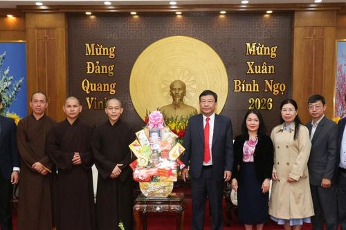 Thiền viện Trúc Lâm thăm, chúc Tết Tỉnh ủy Lâm Đồng