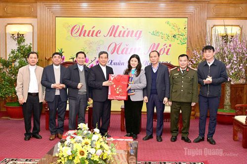 Phó Chủ tịch UBND tỉnh Vương Ngọc Hà tiếp Tòa Giám mục Hưng Hóa tới thăm, chúc Tết Bính Ngọ 2026