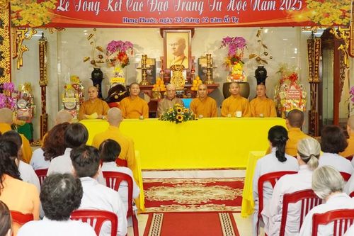 Chùa Hưng Phước tổng kết hoạt động tu học của Phật tử trong năm 2025