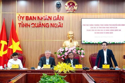 Đẩy nhanh hình thành Trung tâm lọc hóa dầu và năng lượng quốc gia tại Dung Quất