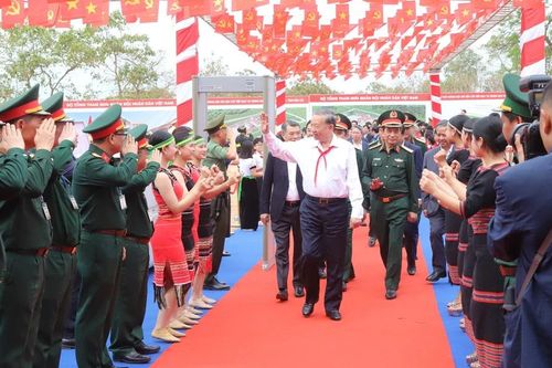 Tổng Bí thư Tô Lâm dự Lễ khởi công Trường phổ thông nội trú liên cấp xã Ea Rốk, Đắk Lắk