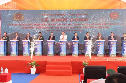 Tổng Bí thư Tô Lâm dự lễ khởi công xây dựng Trường Phổ thông nội trú liên cấp tiểu học, trung học cơ sở tại xã Ea Rốk