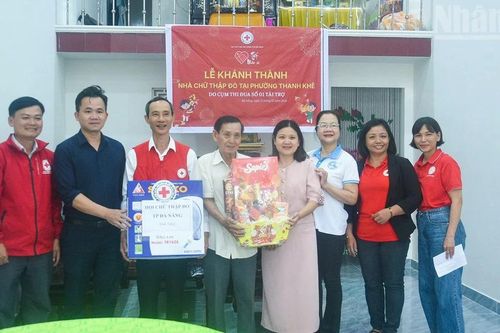 Đà Nẵng: Khánh thành nhà Chữ thập đỏ cho hộ khó khăn dịp Tết
