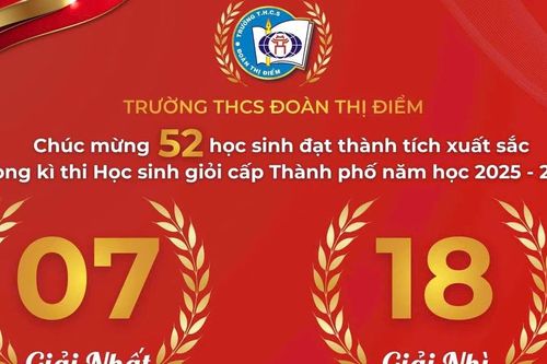 Ấn tượng ngôi trường giành 25 giải Nhất, Nhì học sinh giỏi cấp TP Hà Nội