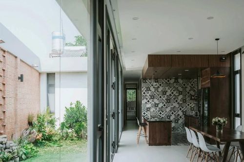 Nhà cấp 4 nở hậu với khu vườn xanh