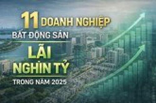 11 doanh nghiệp bất động sản báo lãi nghìn tỷ trong năm 2025
