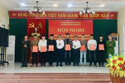 43 thanh niên xã Tân Mỹ sẵn sàng lên đường nhập ngũ