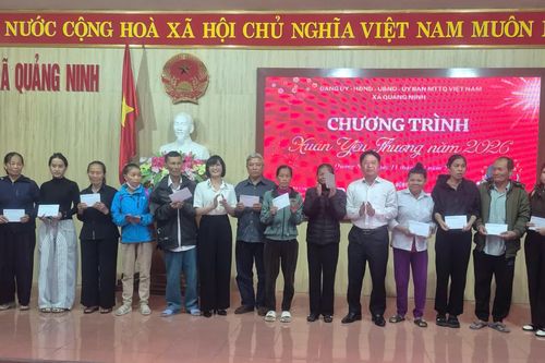 Xã Quảng Ninh tổ chức chương trình 'Xuân yêu thương' năm 2026
