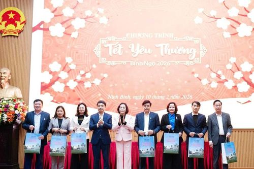 Trao quà Tết tặng gia đình có hoàn cảnh khó khăn tại Ninh Bình