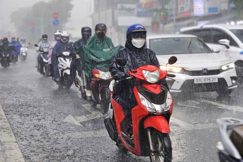 TP.HCM mưa dông trái mùa cận Tết
