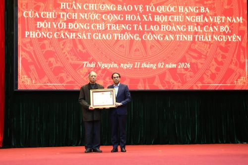 Truy tặng Huân chương Bảo vệ Tổ quốc cho Trung tá CSGT hy sinh ở Thái Nguyên
