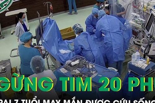 Cứu sống bé trai 7 tuổi ngừng tim 20 phút