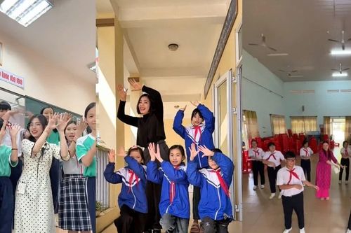 Thầy cô cùng học sinh siêu cấp đáng yêu với trend 'Vạn sự như ý' mùa Tết 2026