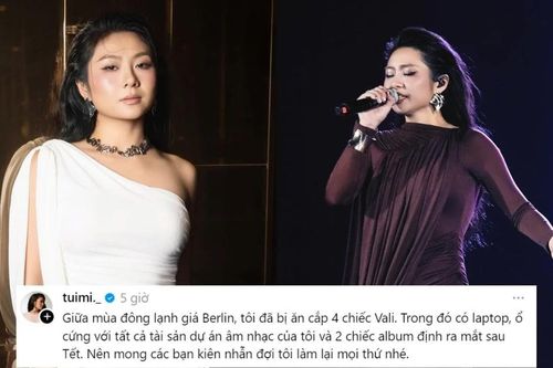 'Chị đẹp' Tuimi bị trộm vali tại Đức, mất laptop chứa toàn bộ 'gia tài âm nhạc'