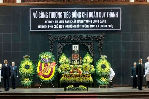 Tiễn biệt nguyên Phó Chủ tịch Hội đồng Bộ trưởng Đoàn Duy Thành