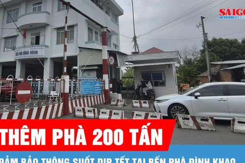 Phà Đình Khao điều thêm phà 200 tấn, đảm bảo thông suốt dịp tết