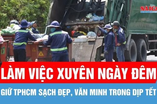 Không để rác tồn đọng, TPHCM tăng cường thu gom xuyên tết