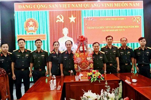 Cục Chính trị Quân khu 7 thăm, chúc Tết tại VKS Quân sự Khu vực 72