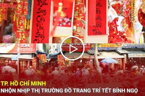 TP. Hồ Chí Minh: Nhộn nhịp thị trường đồ trang trí tết Bính Ngọ