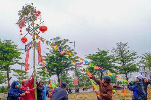 Phường Quy Nhơn Đông tổ chức Hội thi dựng nêu đón Tết