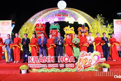 Khai mạc Vườn hoa xuân Bính Ngọ 2026 tại phường Phan Rang