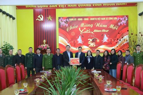 Chủ tịch UBND tỉnh thăm, kiểm tra công tác trực Tết tại các đơn vị trên địa bàn Ba Sơn, Công Sơn, Cao Lộc