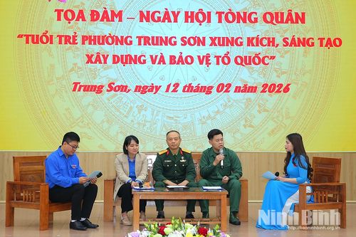 Phường Trung Sơn tổ chức chương trình tọa đàm - Ngày hội tòng quân
