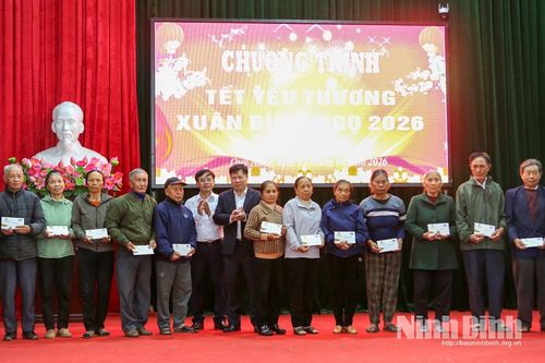 Nhiều hoạt động thăm hỏi, tặng quà Tết Bính Ngọ 2026 trên địa bàn tỉnh