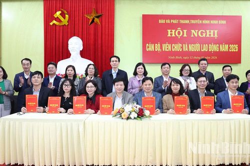 Báo và phát thanh, truyền hình Ninh Bình tổ chức hội nghị cán bộ, viên chức, người lao động năm 2026