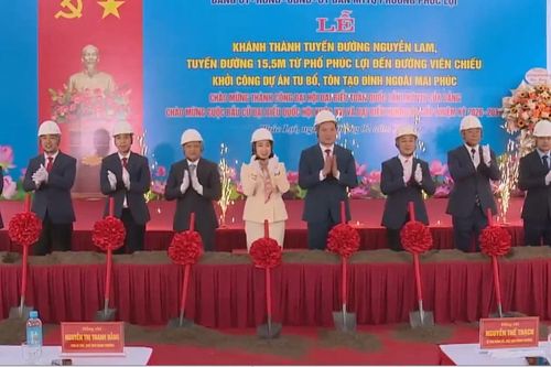 Phường Phúc Lợi khánh thành, khởi công nhiều công trình quan trọng