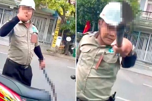Vụ người đàn ông mặc đồng phục bảo vệ, cầm hung khí đe dọa tài xế ô tô ở phường Hiệp Bình, TPHCM: Những hình ảnh đáng buồn từ clip