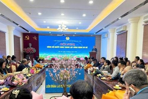 Hà Nội thành lập 35 công đoàn cơ sở với hơn 6.500 đoàn viên