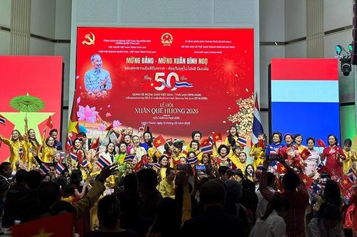 'Xuân Quê hương 2026' thắm đượm nghĩa tình Việt - Thái tại Udon Thani