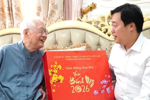 Lãnh đạo TPHCM thăm, chúc tết PGS.TS Ngô Kế Sương