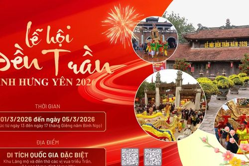 Lễ hội đền Trần năm 2026 sẽ diễn ra trong 5 ngày