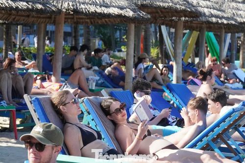 Khách Tây đổ ra biển Đà Nẵng đông không tưởng