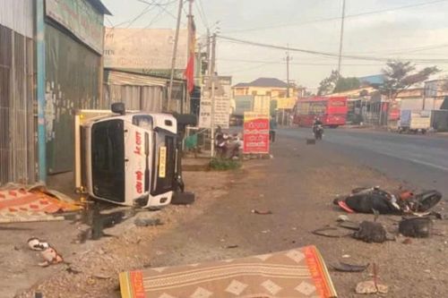 Xe container tông liên hoàn ở Lâm Đồng, 3 người thương vong