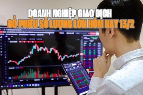 Chứng khoán hôm nay 13/2: 9 doanh nghiệp giao dịch cổ phiếu số lượng lớn